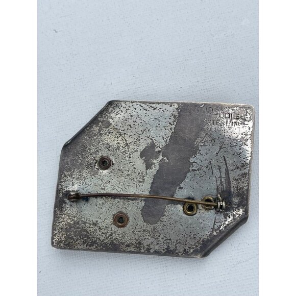 Vintage 1950s REBAJES Sterling Silver Brooch Pin - Picture 4 of 6